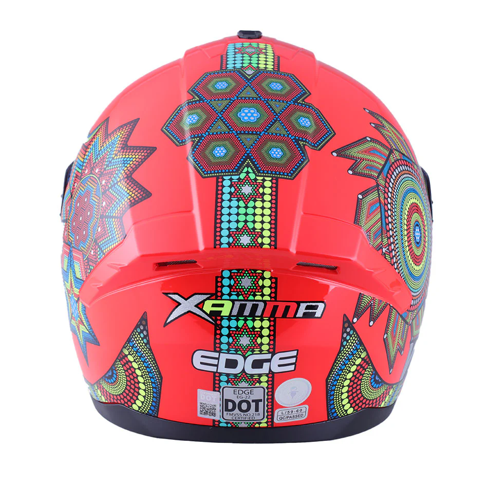 Casco Edge Integral Zoom Pro Xamma Rojo Certificado Dot - Image 6