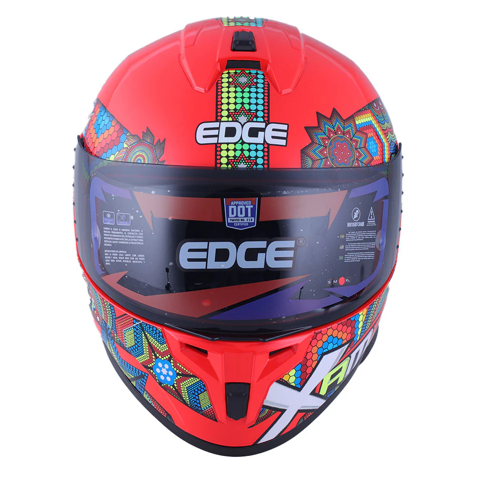 Casco Edge Integral Zoom Pro Xamma Rojo Certificado Dot - Image 8