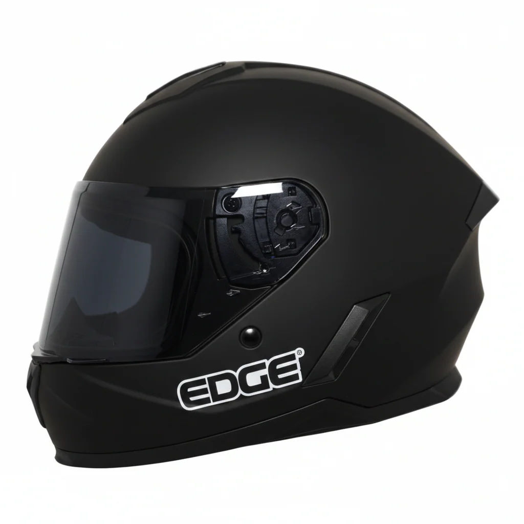 Casco EDGE Kids Integral Winner Solido Negro Certificación DOT - Image 2