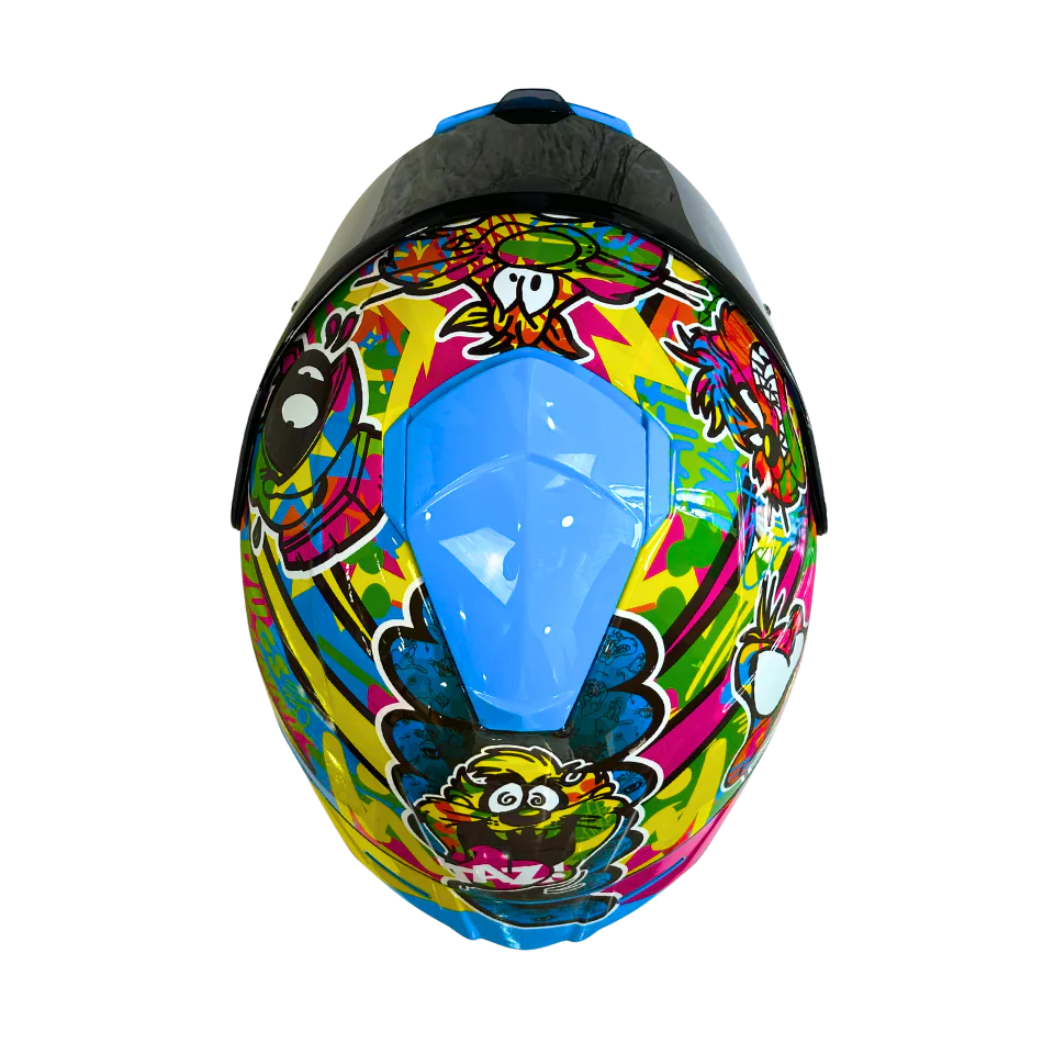Casco WARNER Integral Shanghai Looney Tunes Neon Certificación DOT I ECE - Image 8