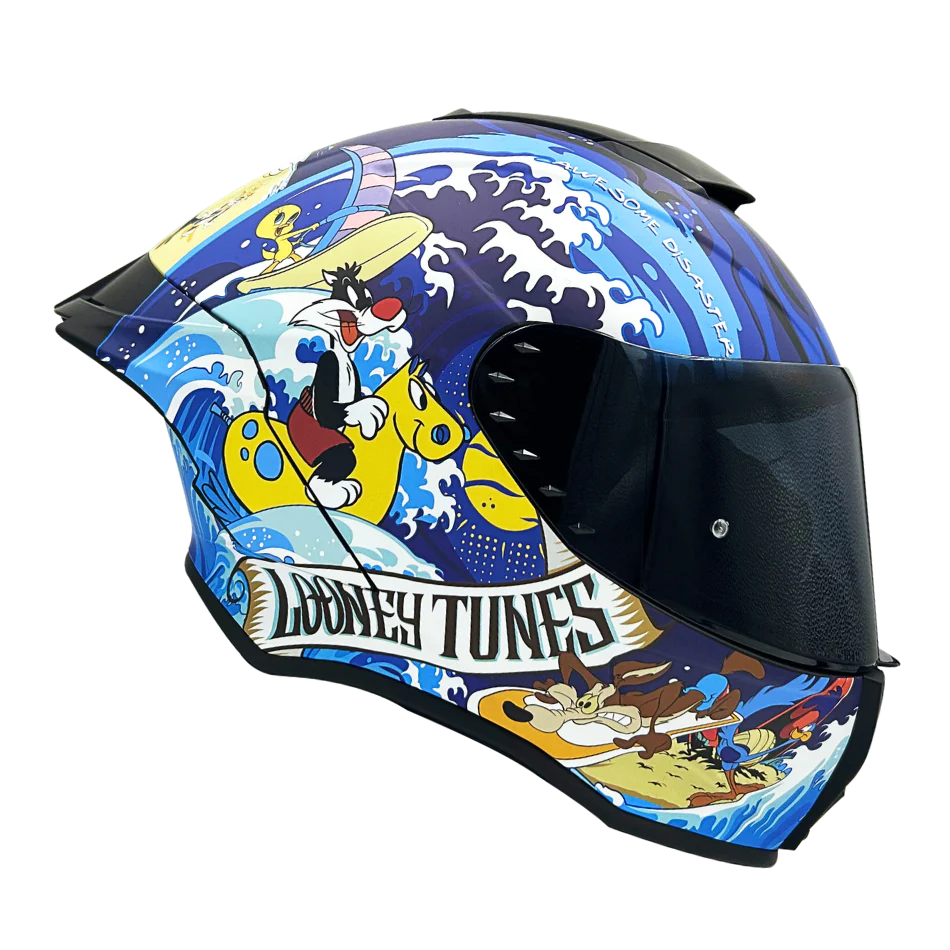 Casco WARNER Integral Shanghai Looney Tunes Certificación DOT I ECE - Image 10