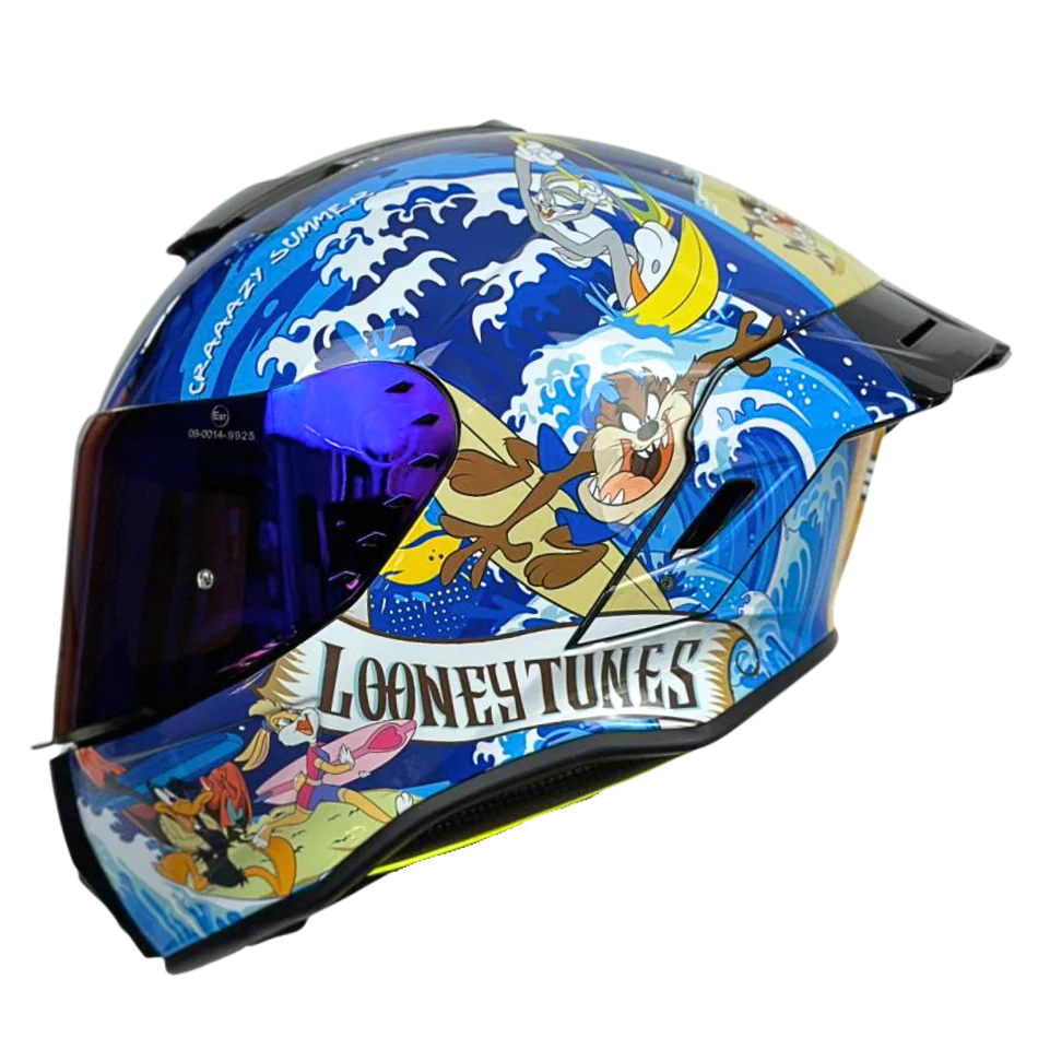 Casco WARNER Integral Shanghai Looney Tunes Certificación DOT I ECE - Image 3