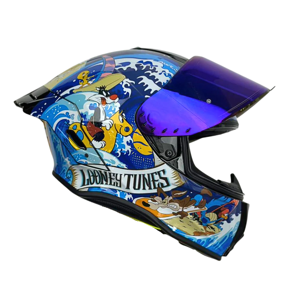 Casco WARNER Integral Shanghai Looney Tunes Certificación DOT I ECE - Image 5