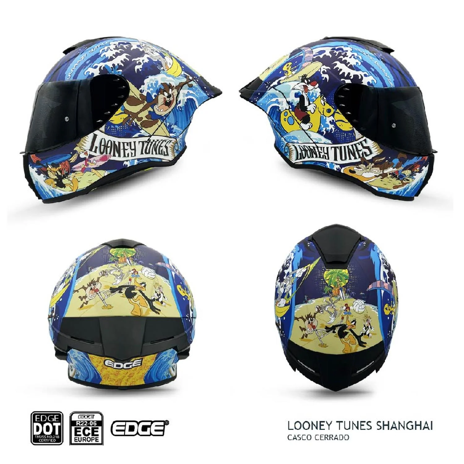 Casco WARNER Shanghai Looney Tunes Certificado DOT | ECE - Image 6