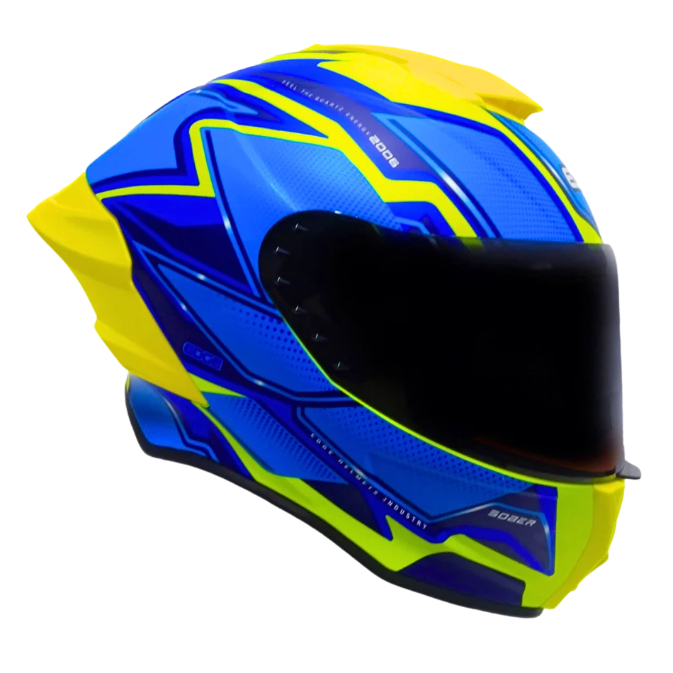 Casco Edge Shanghai Quartz  Amarillo / Azul Cert Dot I Ece - Image 11