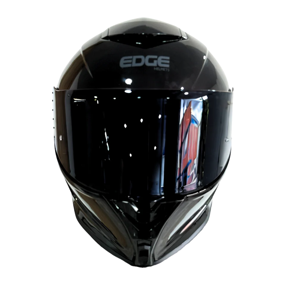 Casco EDGE Integral Shanghai Sólido Negro Certificación DOT I ECE - Image 3