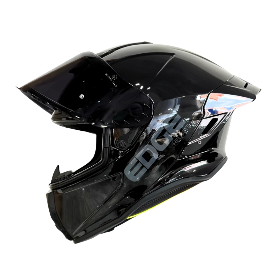 Casco EDGE Integral Shanghai Sólido Negro Certificación DOT I ECE - Image 5