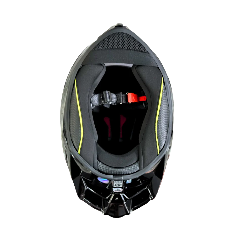 Casco EDGE Integral Shanghai Sólido Negro Certificación DOT I ECE - Image 8
