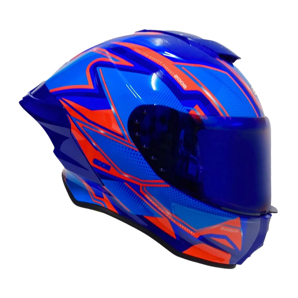 Casco Edge Shanghai Quartz Rojo / Azul  Cert. Dot I Ece - Image 14