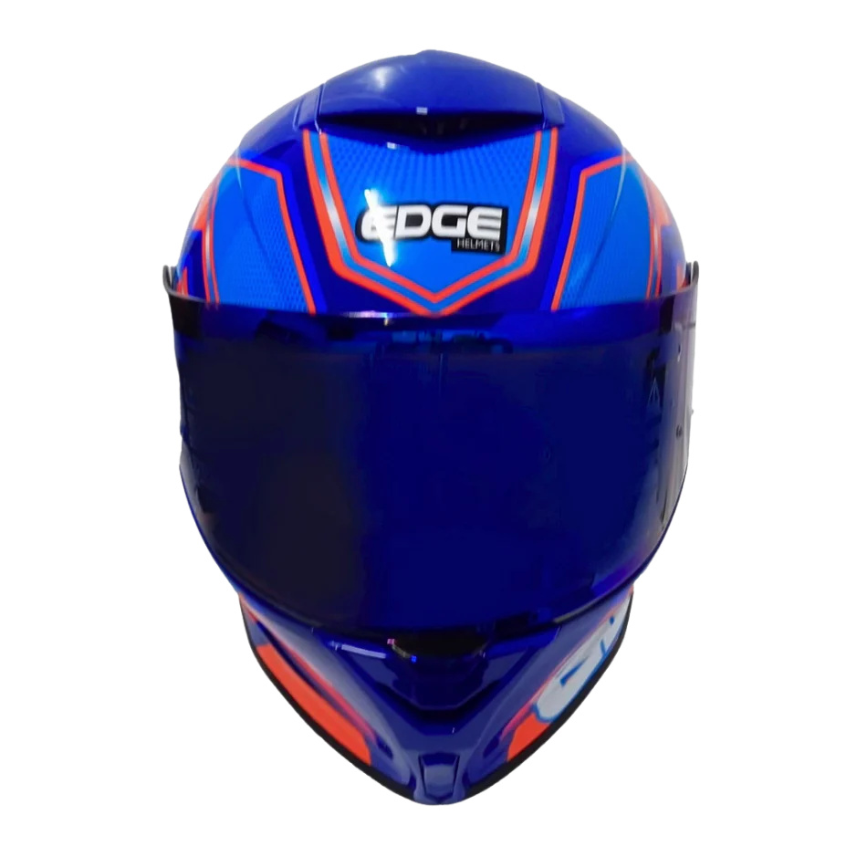 Casco Edge Shanghai Quartz Rojo / Azul  Cert. Dot I Ece - Image 3