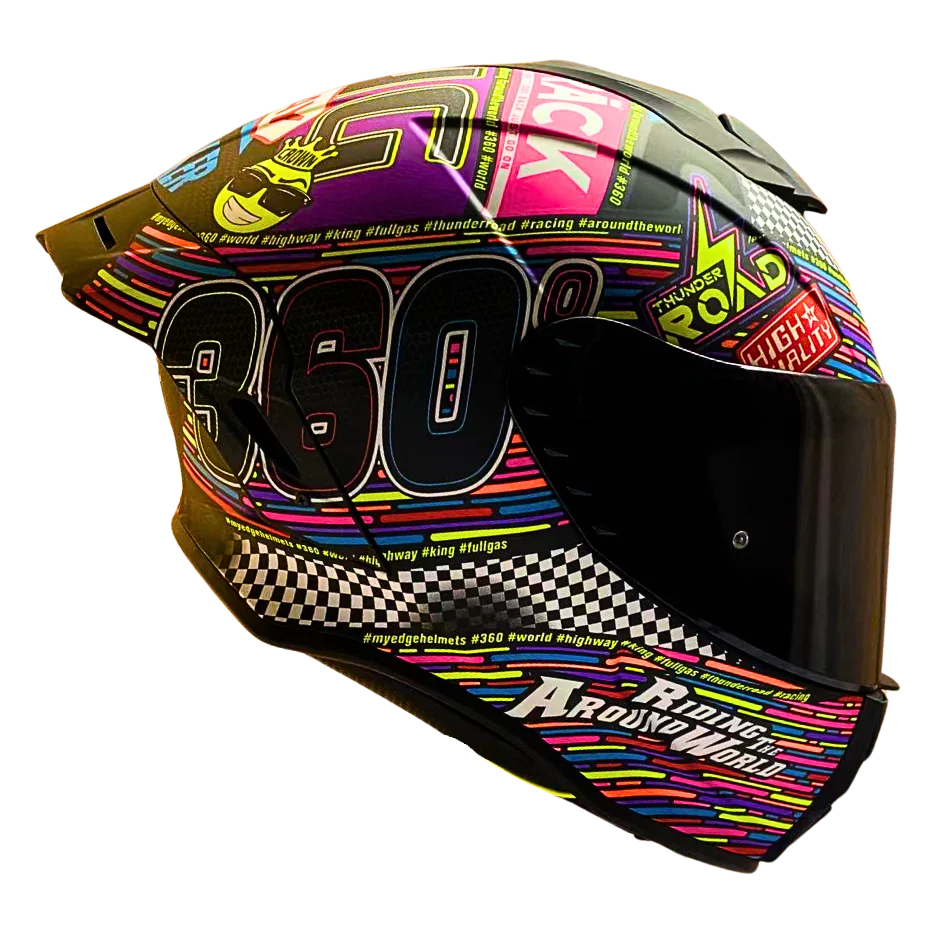 Casco EDGE Integral Shanghai Racing 360 Certificación DOT I ECE - Image 4