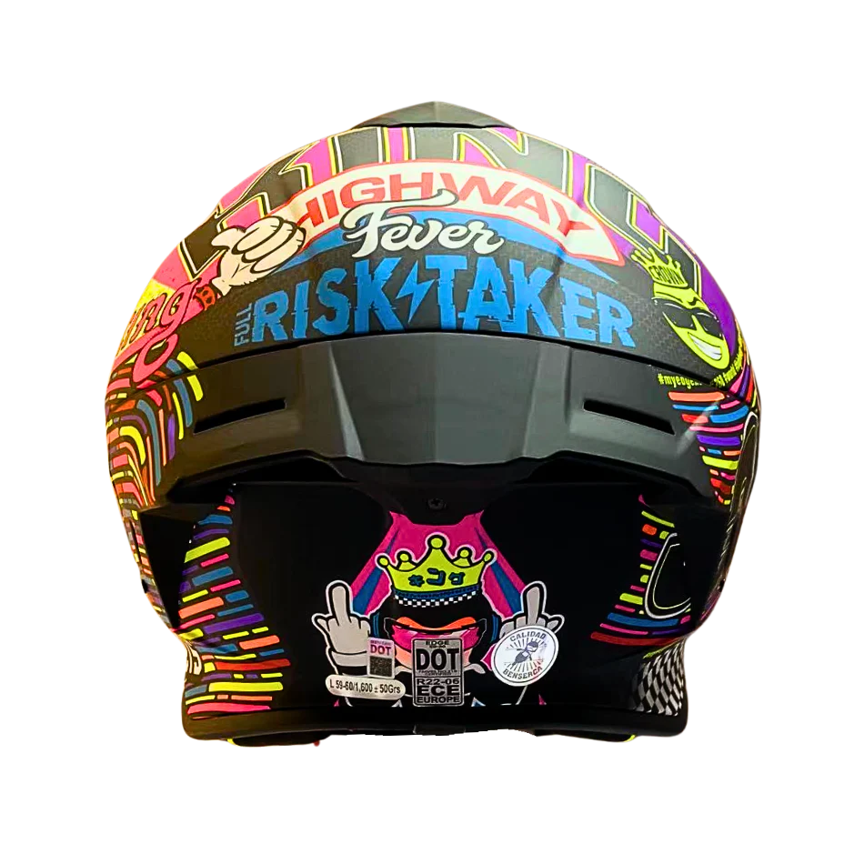 Casco EDGE Integral Shanghai Racing 360 Certificación DOT I ECE - Image 6